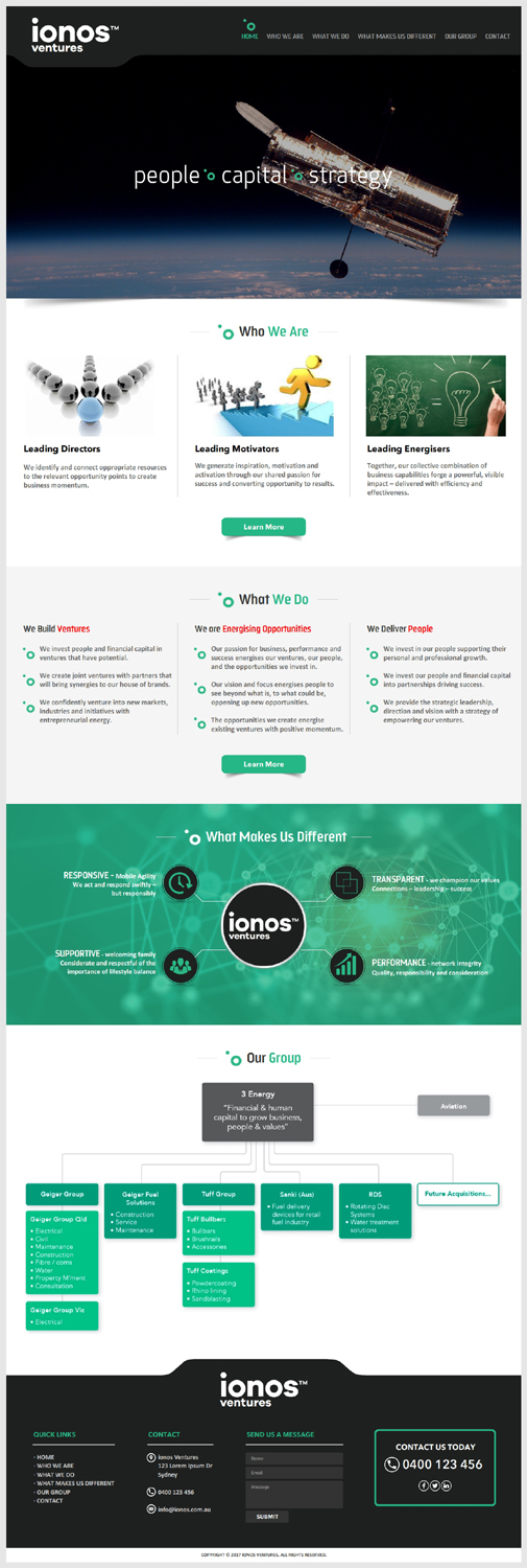Web Design by -Marc- for Ionos Ventures | Design #14127550