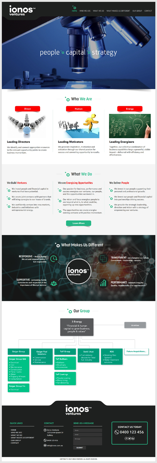 Web Design by -Marc- for Ionos Ventures | Design #14131203