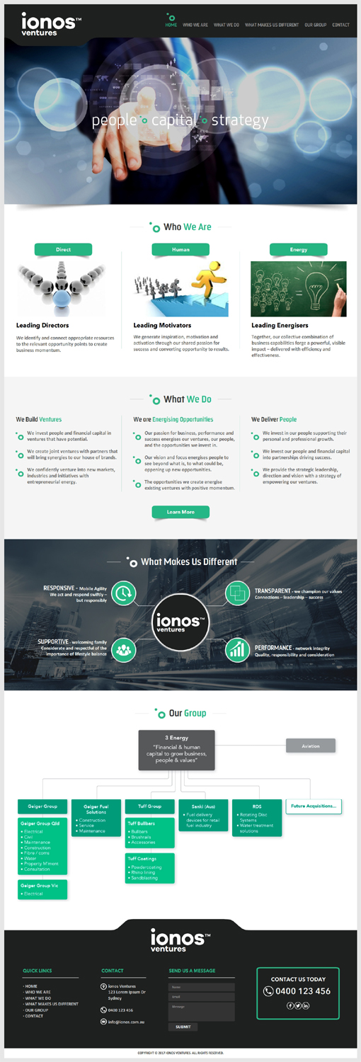 Web Design by -Marc- for Ionos Ventures | Design: #14131390