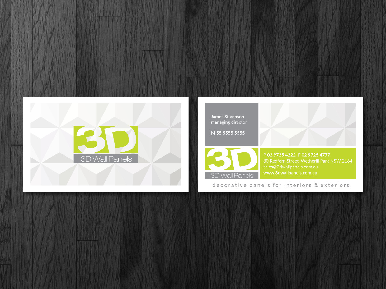 Diseño de Tarjeta de Presentación por Atvento Graphics para Sydney Doors | Diseño #14070057