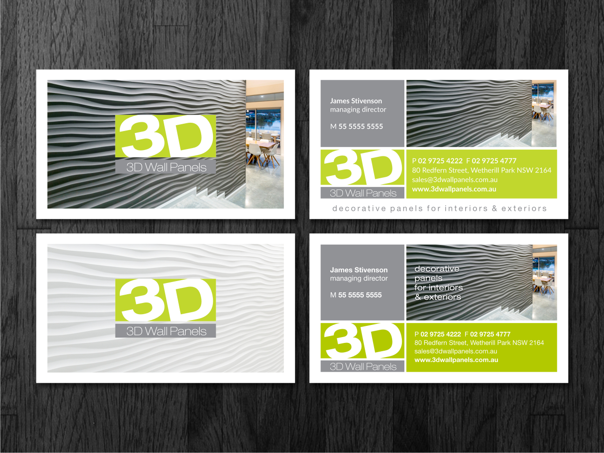 Diseño de Tarjeta de Presentación por Atvento Graphics para Sydney Doors | Diseño #14078802