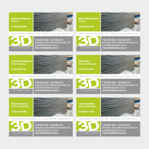 Business Card Design by Atvento Graphics for Sydney Doors | Design: #14181955