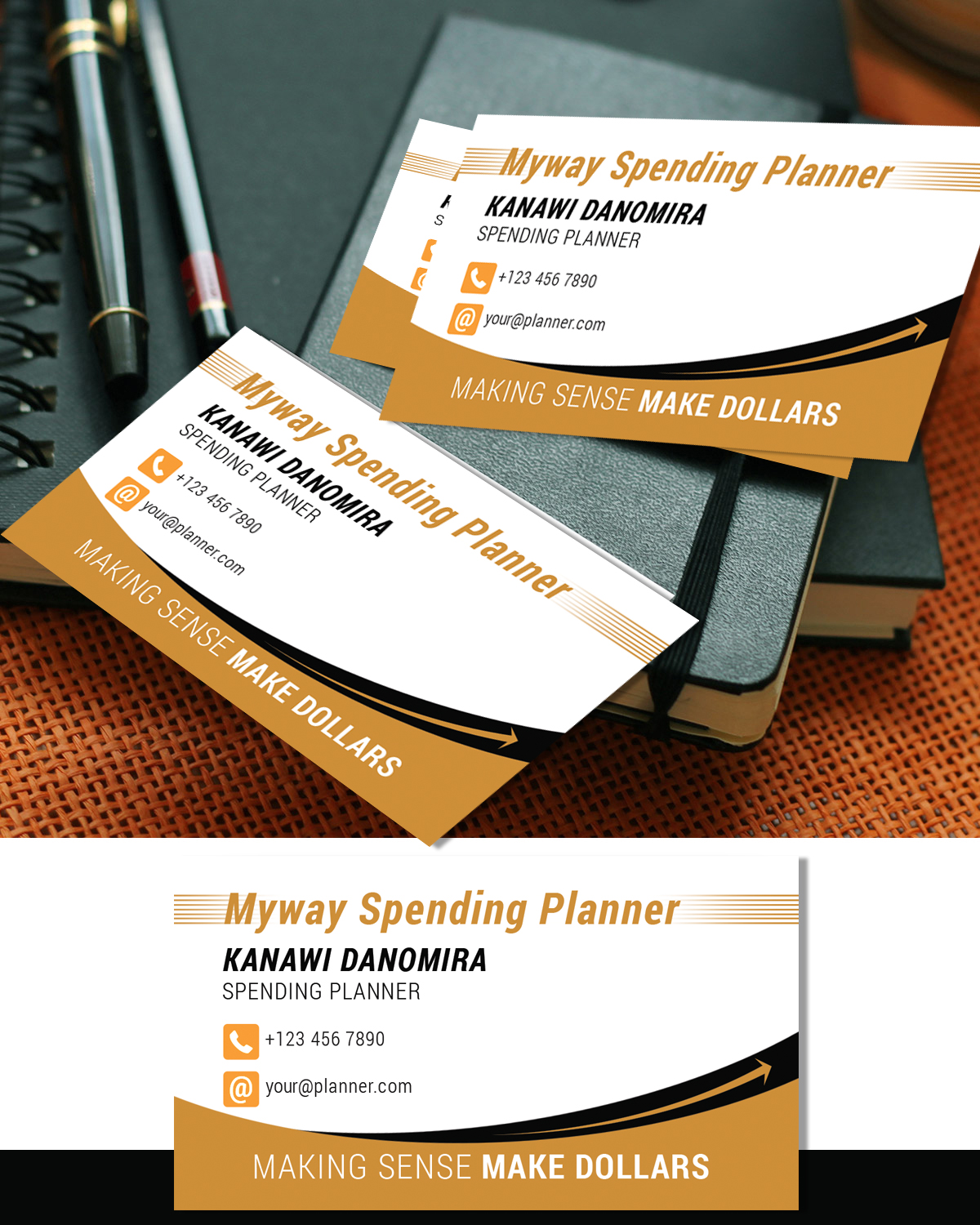 Diseño de Tarjeta de Presentación por uk para My Way Spending Planner | Diseño #14492325