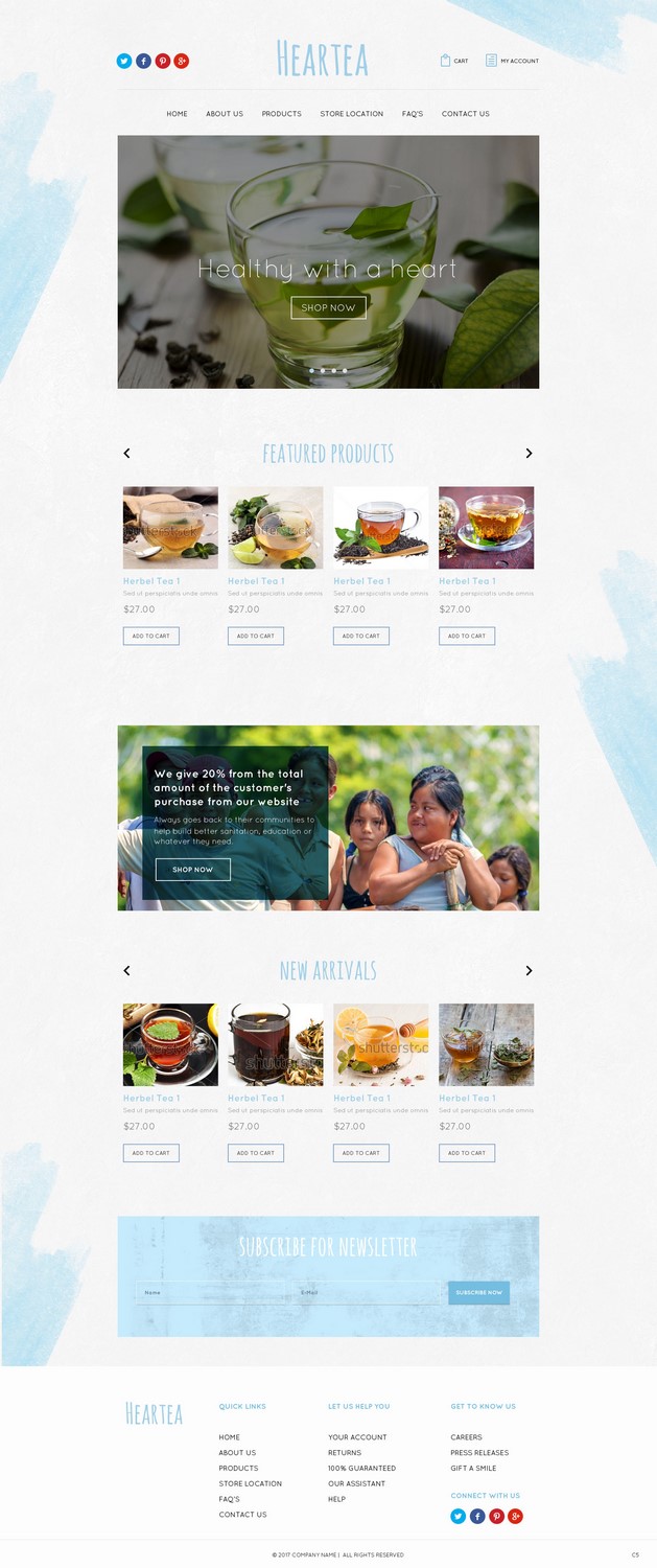 Web Design by pb for Heartea | Design #14111988