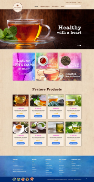 Web Design by pb for Heartea | Design: #14111991