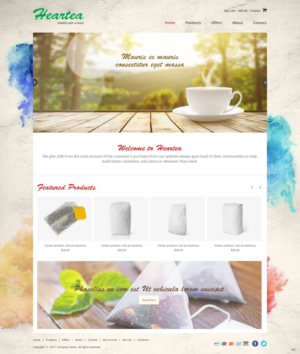 Web Design by pb for Heartea | Design: #14111996