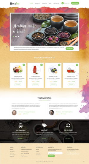 Web Design by pb for Heartea | Design: #14122224