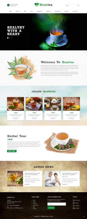 Web Design by pb for Heartea | Design: #14122225