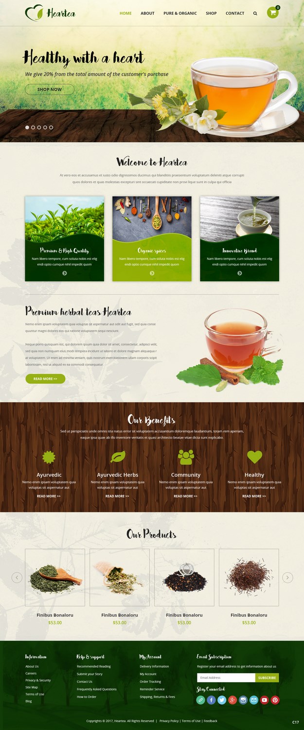 Diseño Web por pb para Heartea | Diseño #14122226