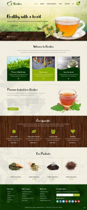 Web Design by pb for Heartea | Design: #14122226