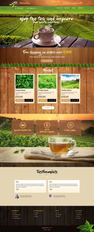 Web-Design von sai.designer87 für Heartea | Design #14187054