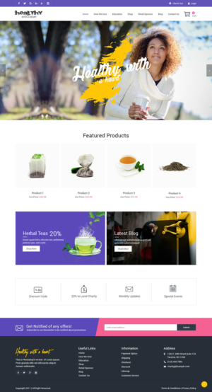 Web-Design von syrwebdevelopment für Heartea | Design #14229188