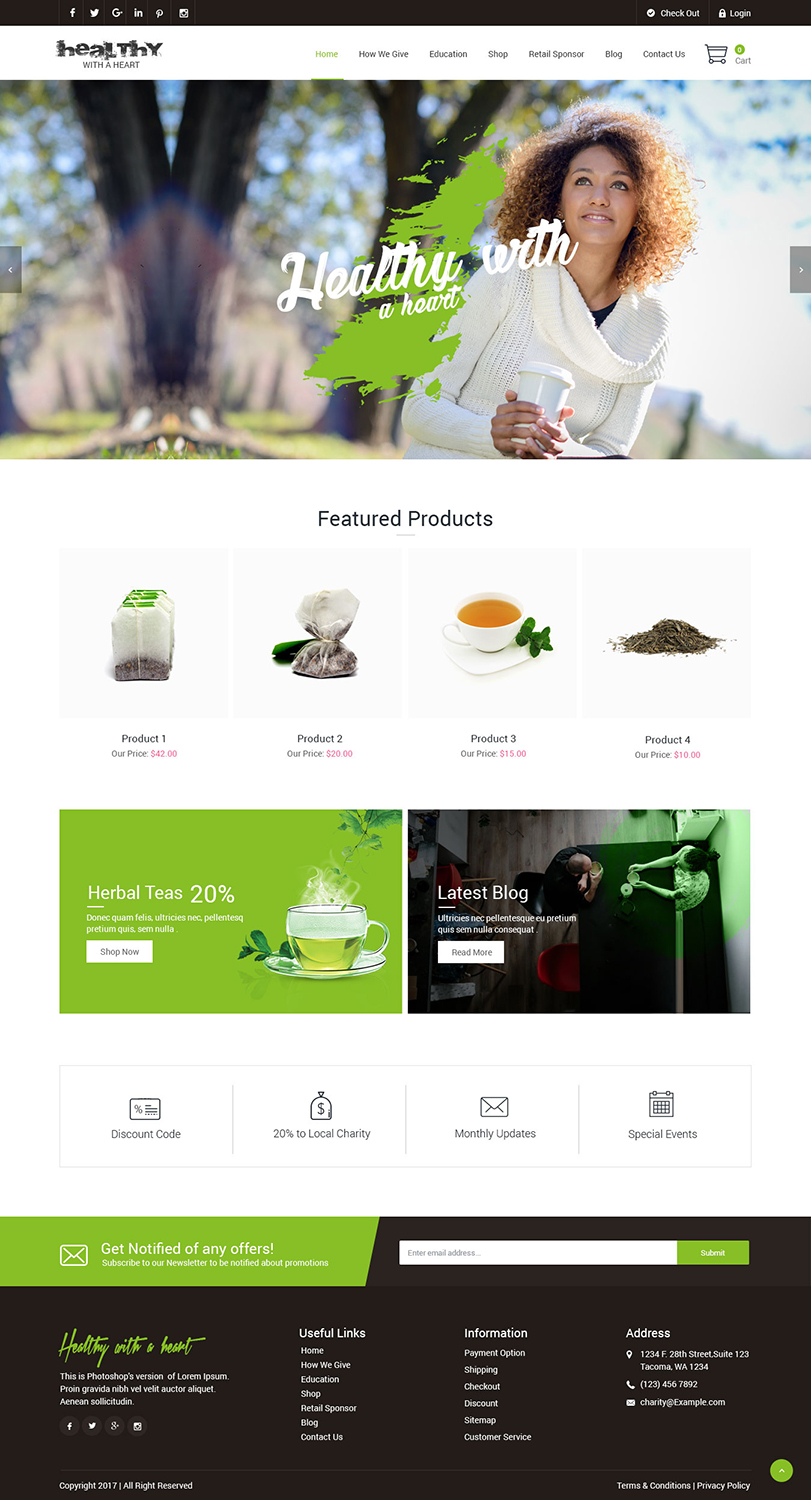 Web Design by syrwebdevelopment for Heartea | Design #14229220