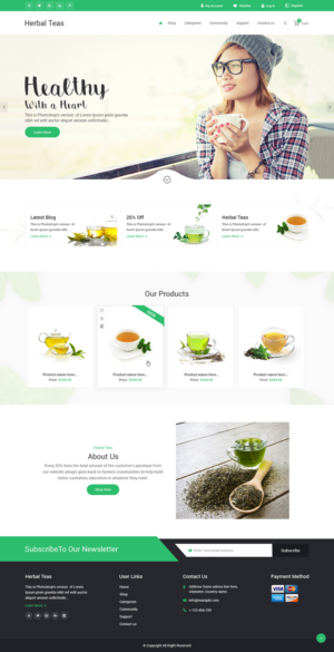 Web-Design von zxsolutions für Heartea | Design #14229433