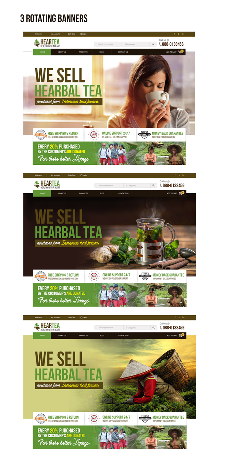 Web-Design von Rajib Bhattacharya für Heartea | Design #14173029