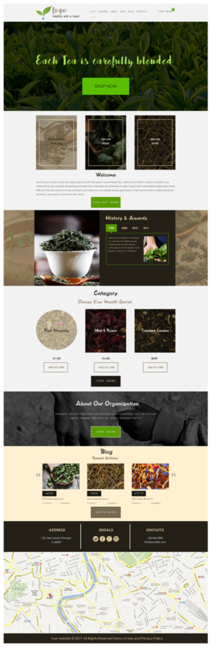 Web-Design von Spiders Arena LLC für Heartea | Design #14194434