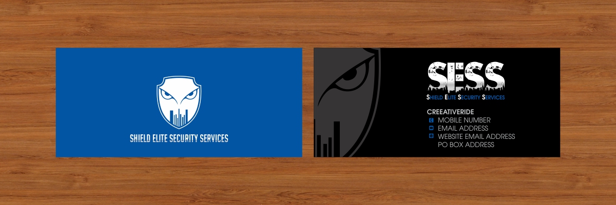 Business Card Design by creativeride for Shield Elite Security Services PTY. LTD. | Design #14127863