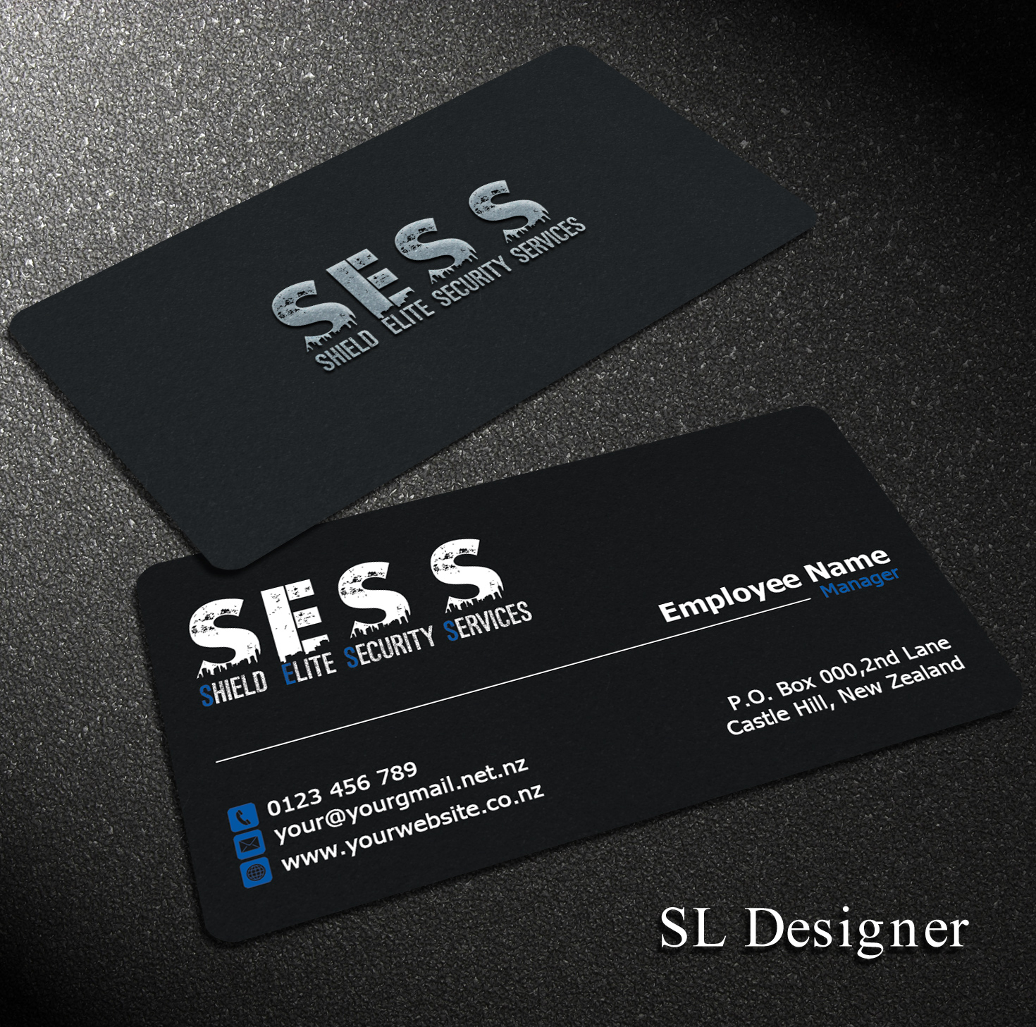 Business Card Design by SL Designer for Shield Elite Security Services PTY. LTD. | Design #14161855