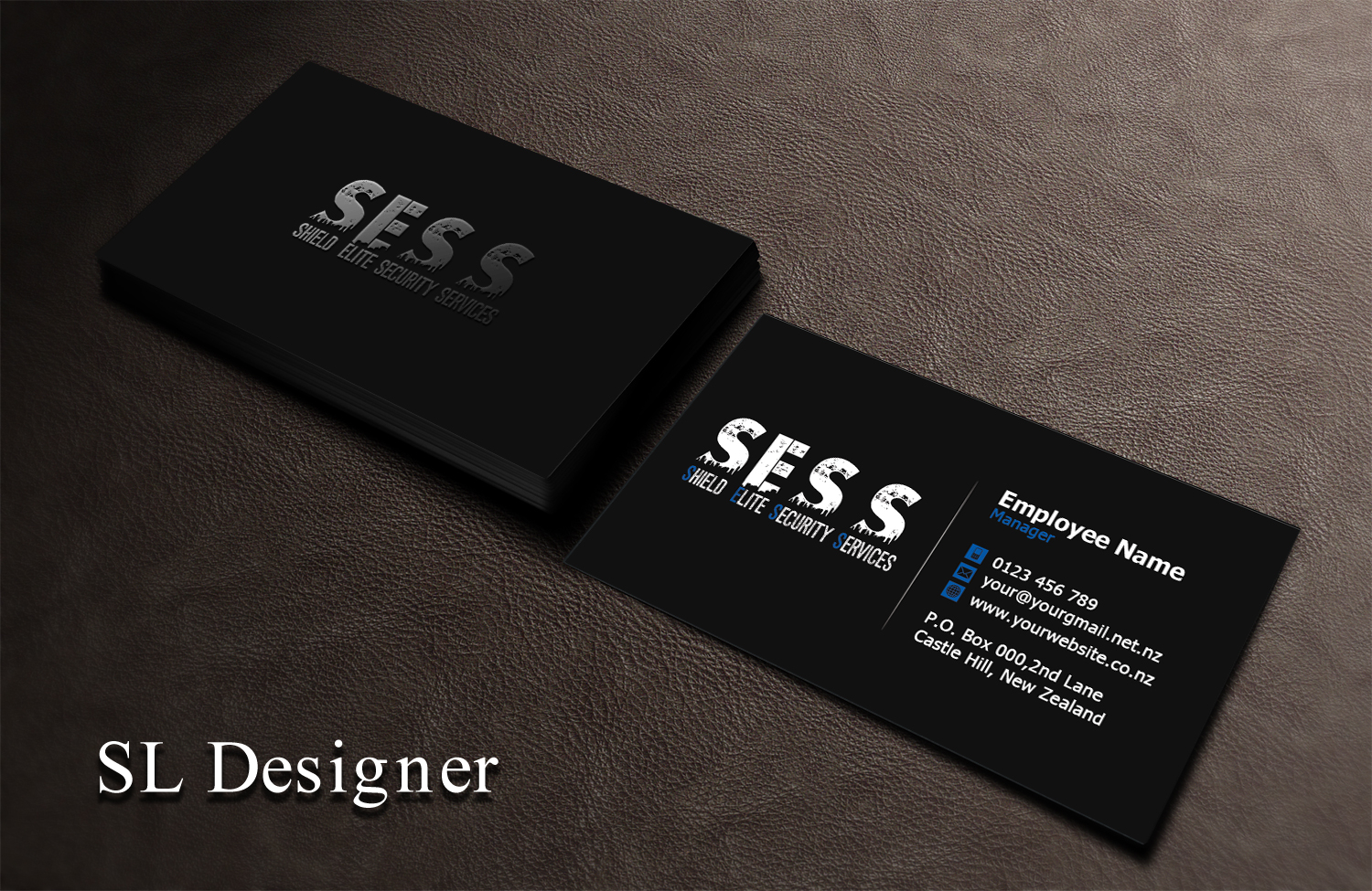 Business Card Design by SL Designer for Shield Elite Security Services PTY. LTD. | Design #14162027