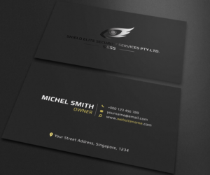 Business Card Design by Graphic Flame for Shield Elite Security Services PTY. LTD. | Design: #14159450