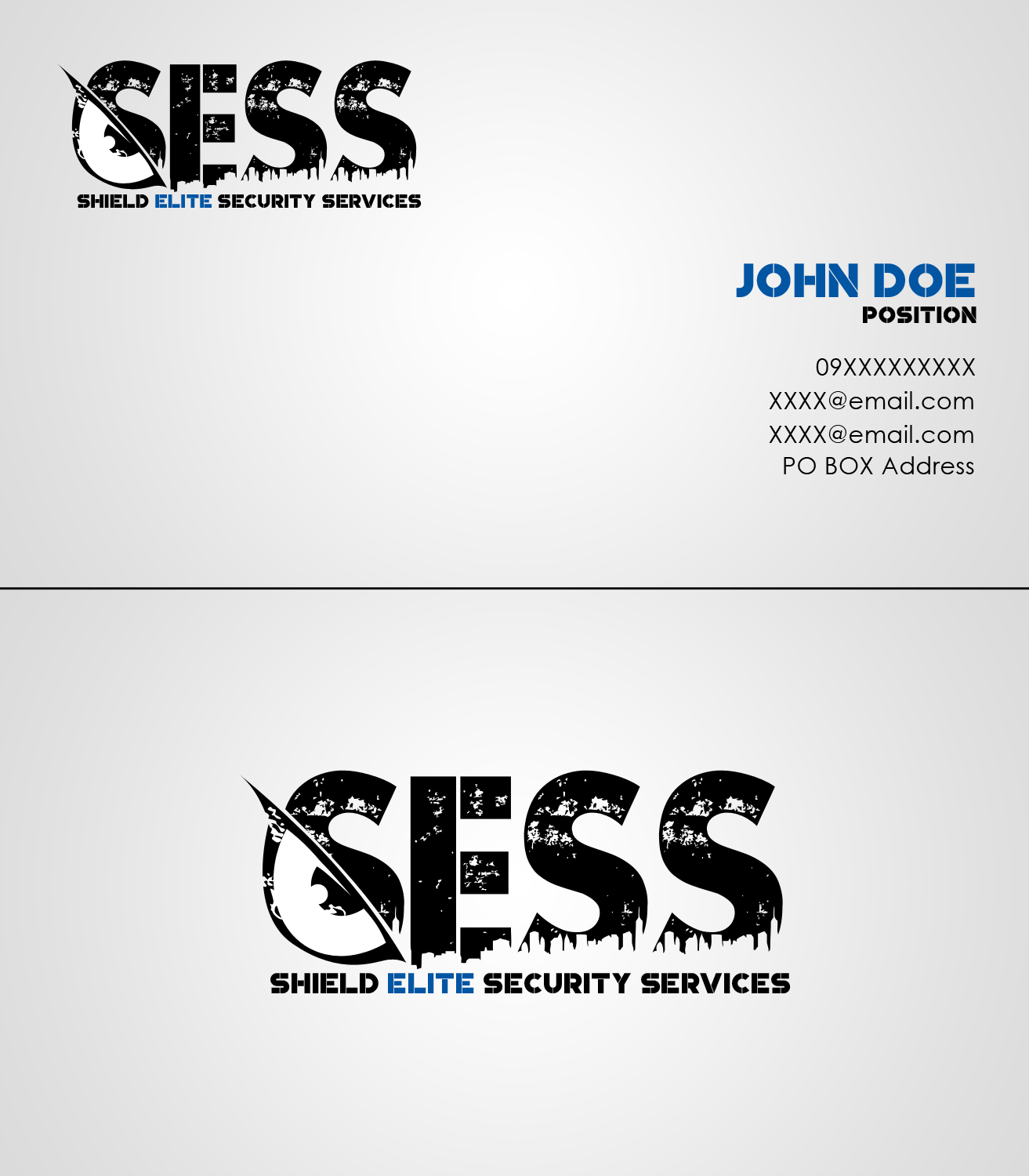 Business Card Design by vicrays137 for Shield Elite Security Services PTY. LTD. | Design #14091560