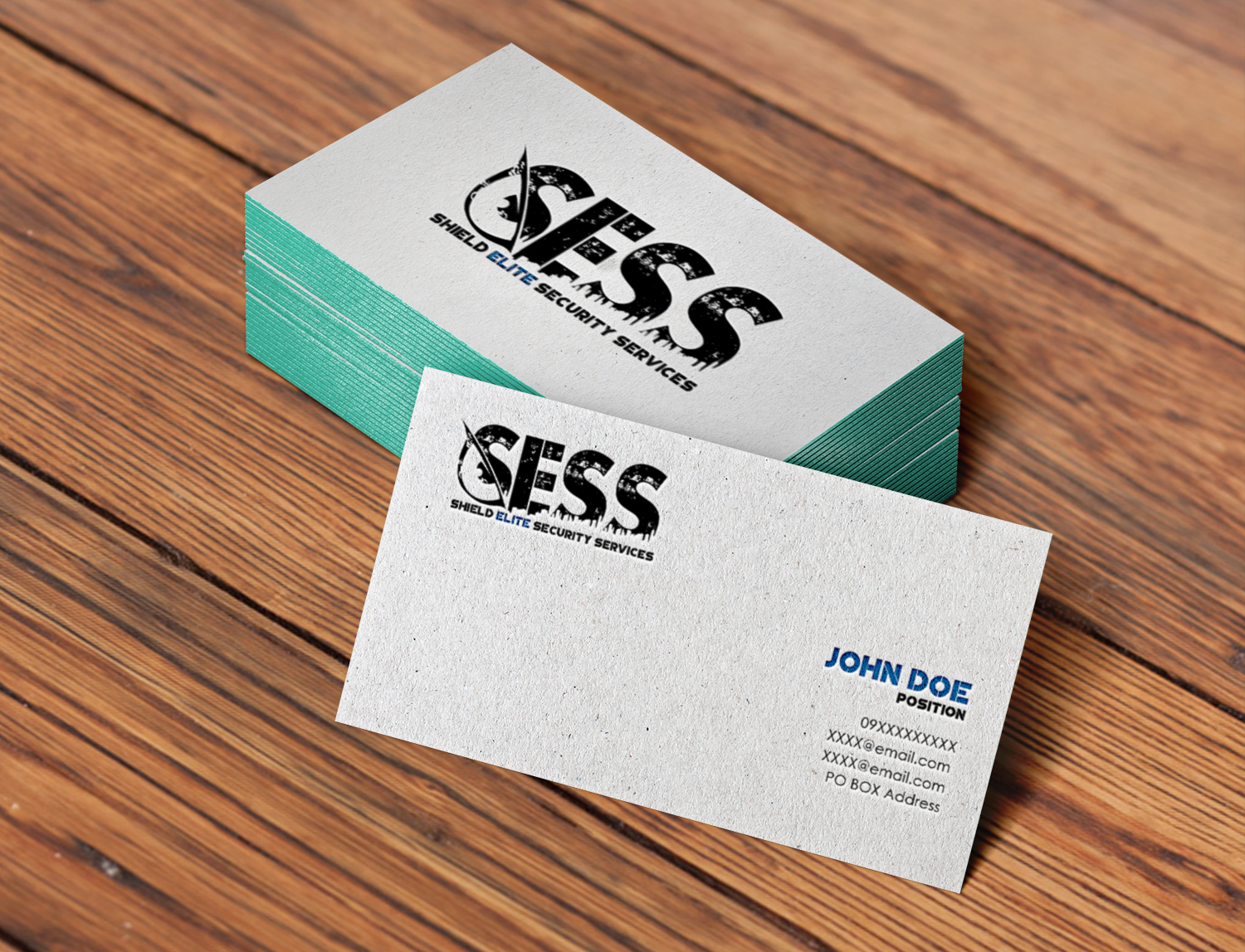 Business Card Design by vicrays137 for Shield Elite Security Services PTY. LTD. | Design #14091654