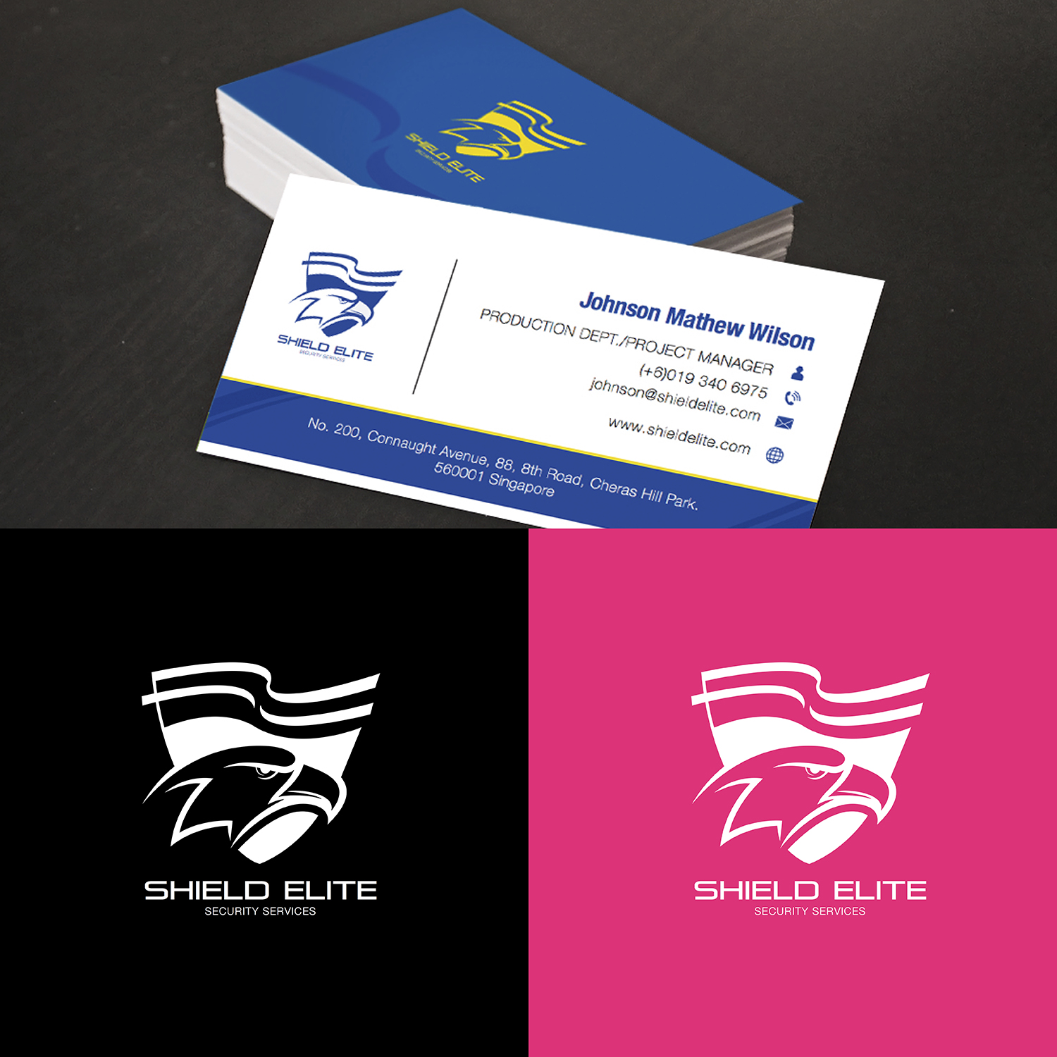 Business Card Design by Aizat812 for Shield Elite Security Services PTY. LTD. | Design #14138674