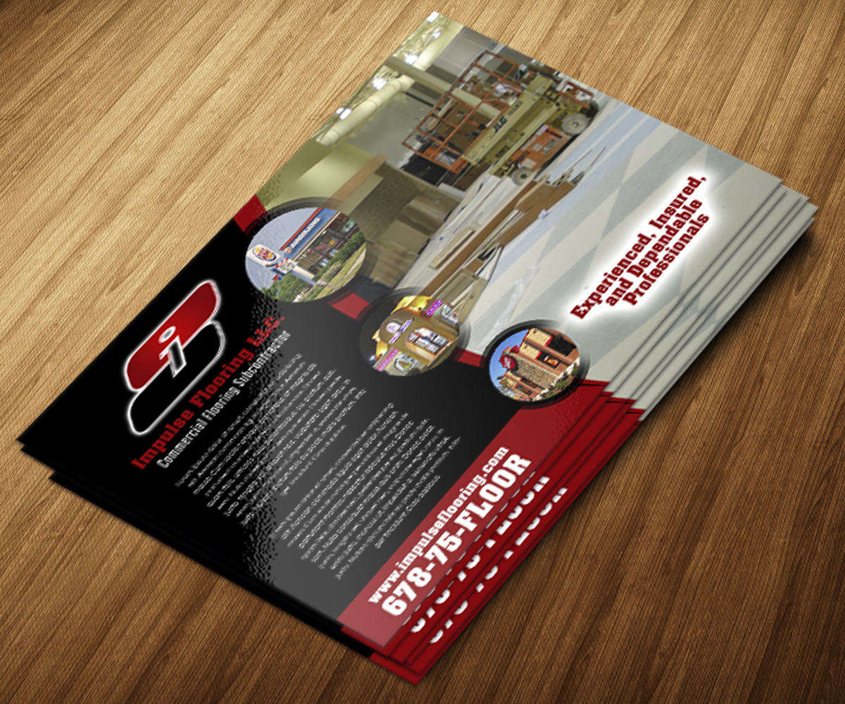 Flyer Design by jeffdefy for Impulse Flooring LLC. | Design #14094465