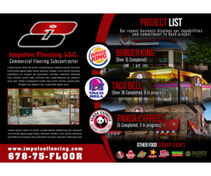 Flyer Design by jeffdefy for Impulse Flooring LLC. | Design: #14104528