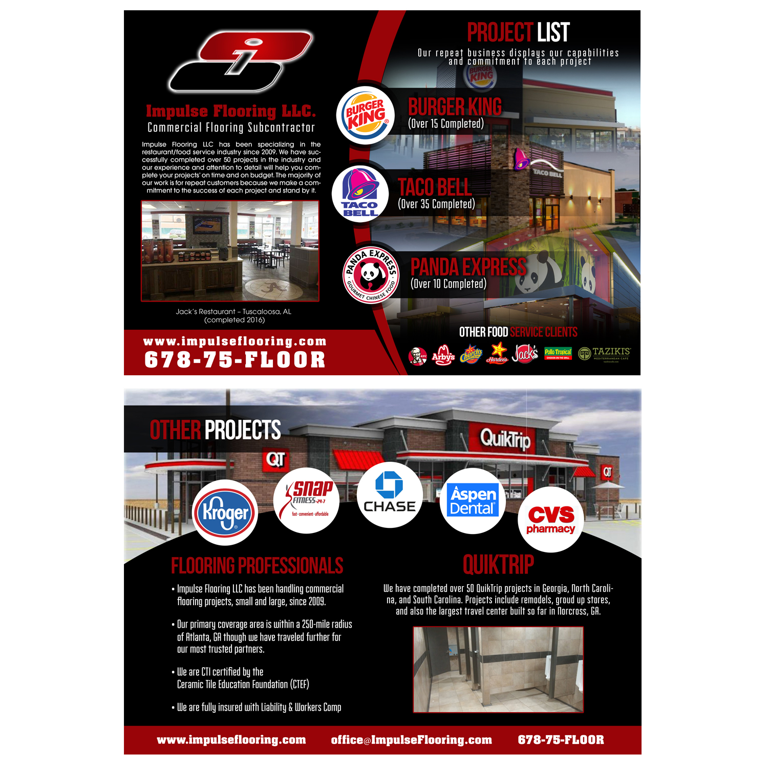 Flyer Design by jeffdefy for Impulse Flooring LLC. | Design #14553037