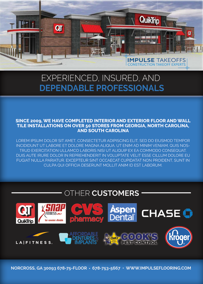Flyer Design by alessandroevge for Impulse Flooring LLC. | Design #14535456
