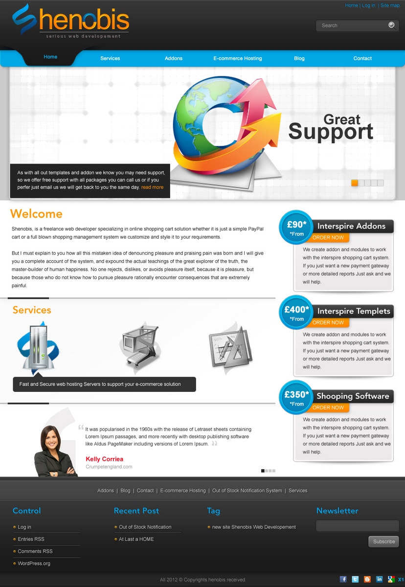 Wordpress Design by pb for this project | Design #554701