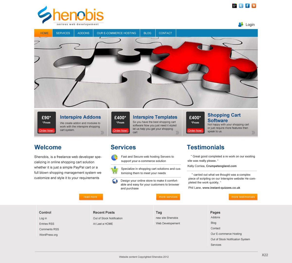 Wordpress Design by pb for this project | Design #554709