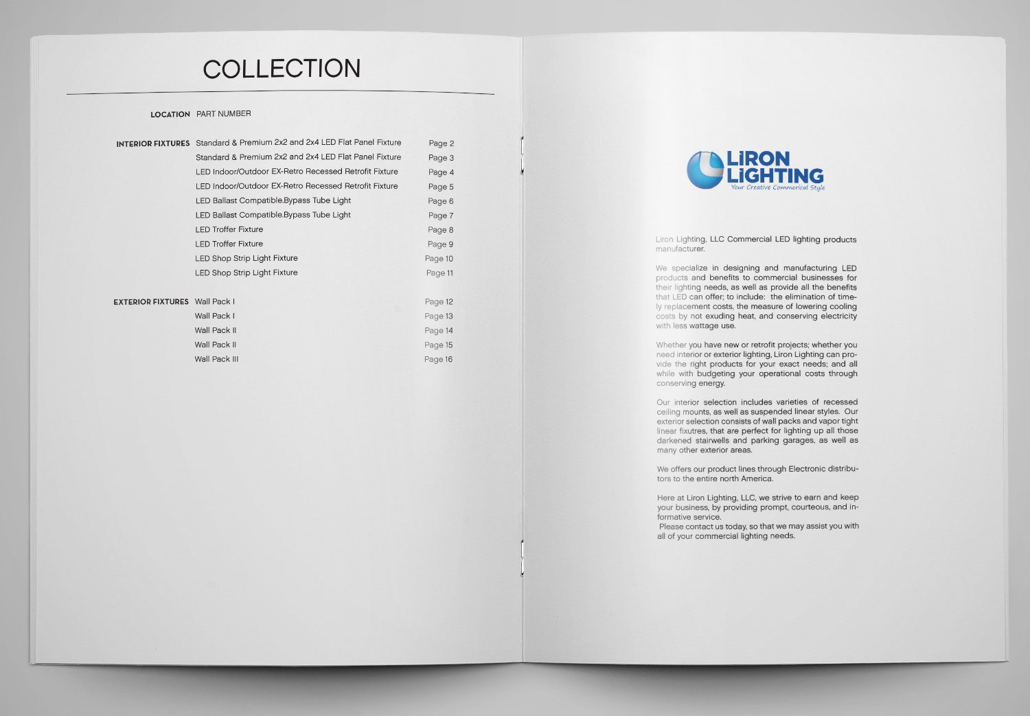 Catalogue Design by Martin Alonso for Liron Lighting | Design #14113876