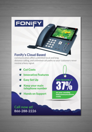 Diseño de Flyer por BlueBud para Fonify | Diseño #14106088
