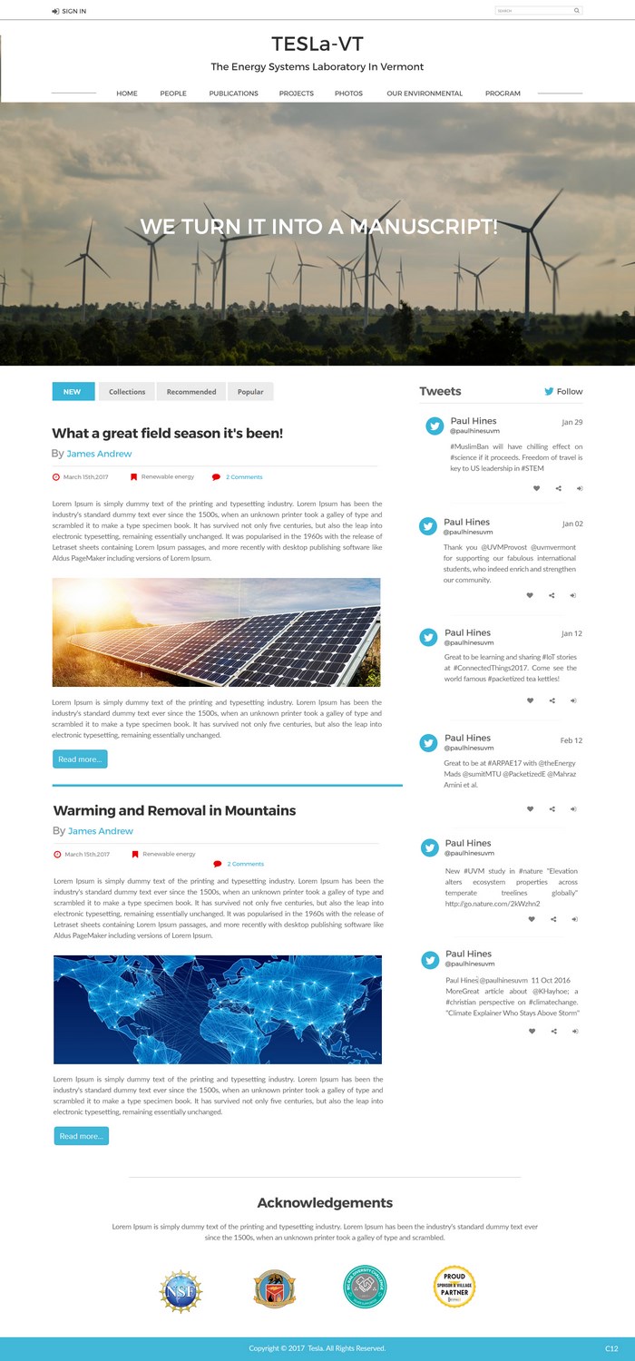 Web Design by pb for University of Vermont | Design #14101362