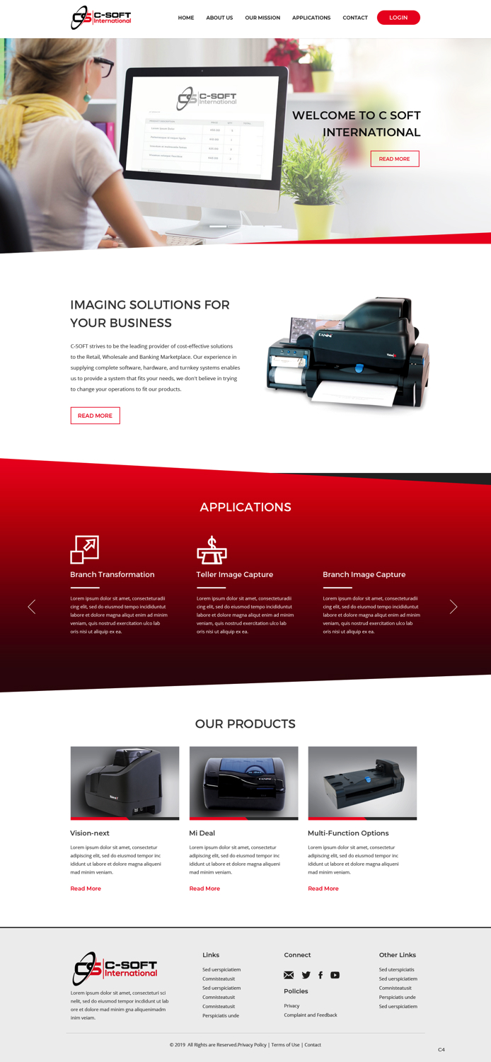 Web Design by pb for F.M.P.Inc., dba: C-SOFT International | Design #20742306