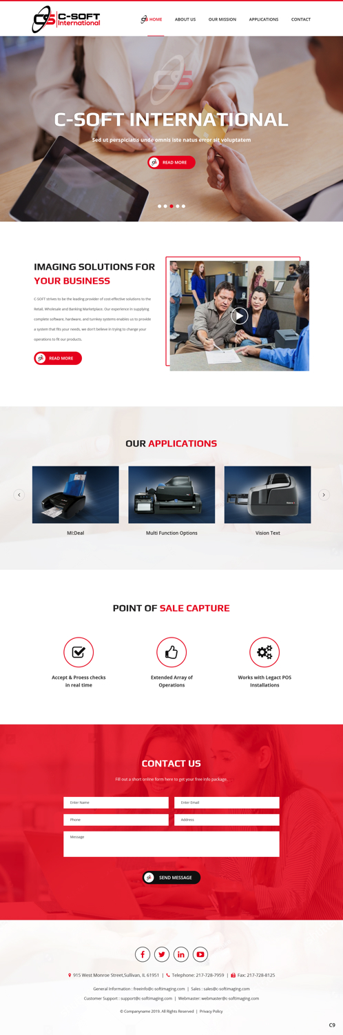 Web Design by pb for F.M.P.Inc., dba: C-SOFT International | Design #20742307