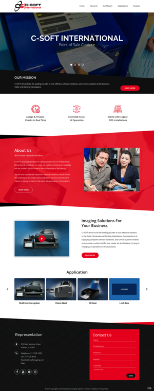 Web Design by pb for F.M.P.Inc., dba: C-SOFT International | Design: #20742314