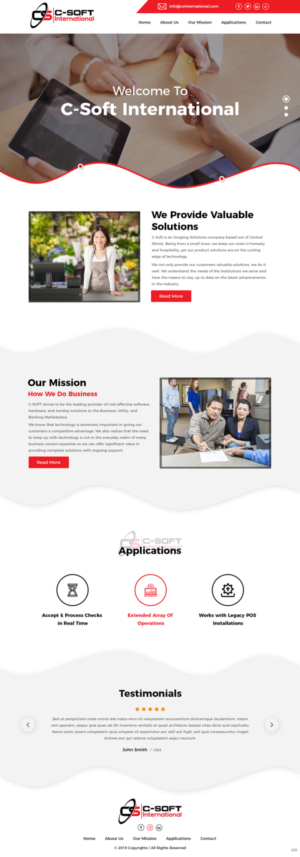 Web Design by pb for F.M.P.Inc., dba: C-SOFT International | Design: #20742316