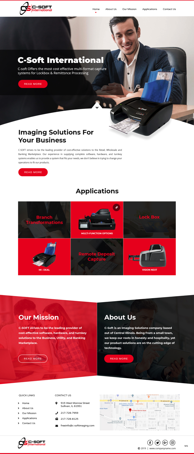 Web Design by pb for F.M.P.Inc., dba: C-SOFT International | Design #20742323