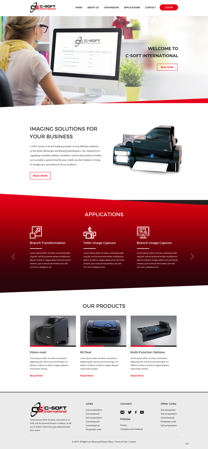 Web Design by pb for F.M.P.Inc., dba: C-SOFT International | Design #20758674
