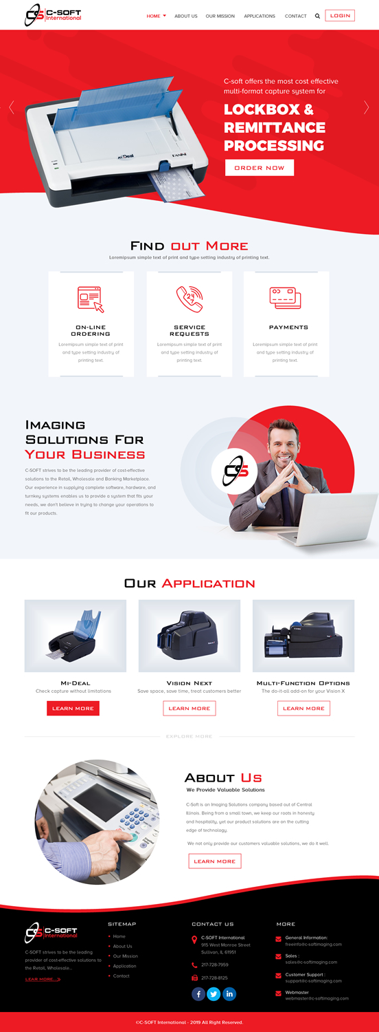 Web Design by rightway for F.M.P.Inc., dba: C-SOFT International | Design #20778544