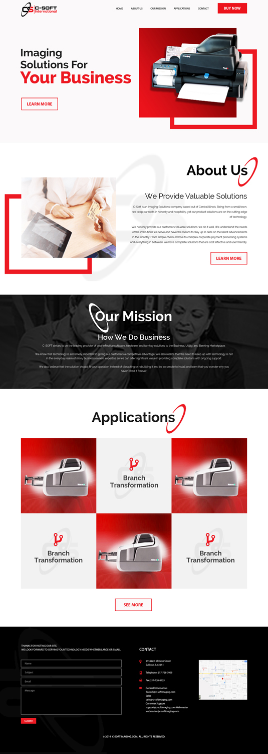 Web Design by sai.designer87 for F.M.P.Inc., dba: C-SOFT International | Design #20766575