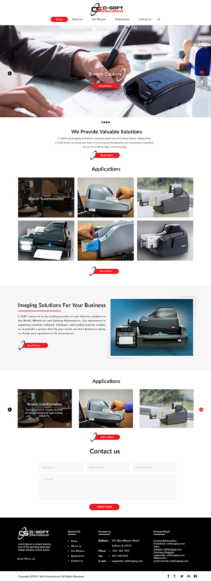 Web Design by bdesigner9 for F.M.P.Inc., dba: C-SOFT International | Design: #20767898