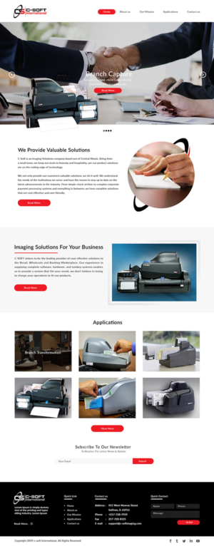 Web Design by bdesigner9 for F.M.P.Inc., dba: C-SOFT International | Design: #20767899