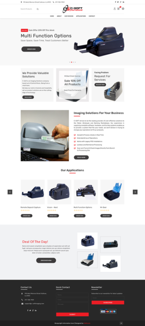 Web Design par Da Miracle pour F.M.P.Inc., dba: C-SOFT International | Design #20794103