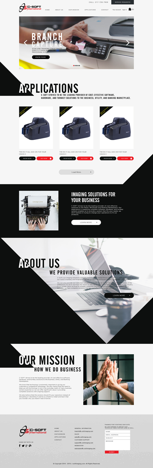 Web Design by AbhishekRoyBunty for F.M.P.Inc., dba: C-SOFT International | Design #20769433