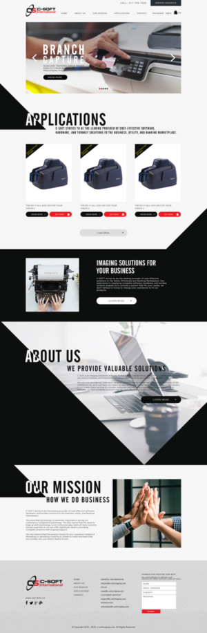 Web Design by AbhishekRoyBunty for F.M.P.Inc., dba: C-SOFT International | Design: #20877102