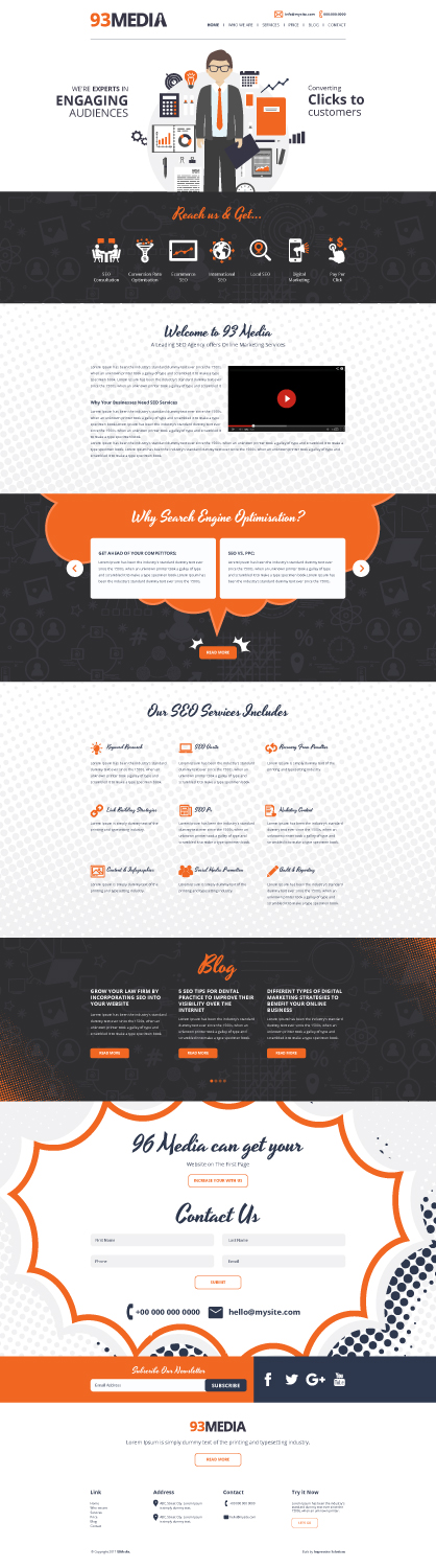 Web Design by Impressive Solutions for 93Media | Design #14111435